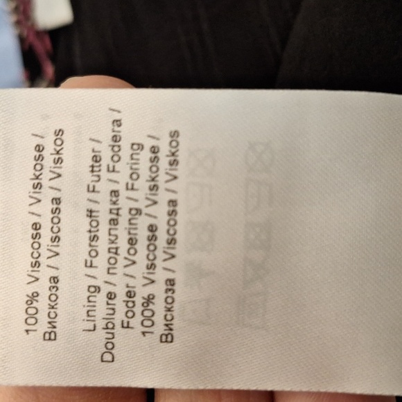 Ganni Georgette Check Long sleeve crepe wrap dress SZ 40 - Picture 16 of 16